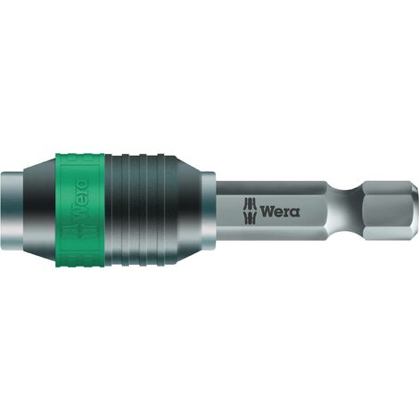 Wera – Porte-embouts universel ergonomique 50mm – Aimant puissant pour embouts hexagonaux 1/4' – Changement rapide et facile
