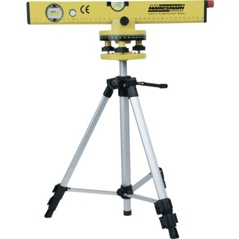 Brüder Mannesmann – Niveau à bulle laser 40 cm – Plage de mesure 30 m – Précision 0.5 mm/m – Pied télescopique ajustable jusqu'à 95 cm - C53706 (1/7)