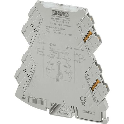 Amplificateur-séparateur 3 voies Contenu: 1 pc(s) Phoenix Contact MINI MCR-2-I-I-PT 2901999 Q009071