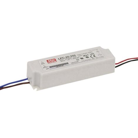 Driver LED Mean Well LPC-20-350 9-48 V/DC 350 mA A042291