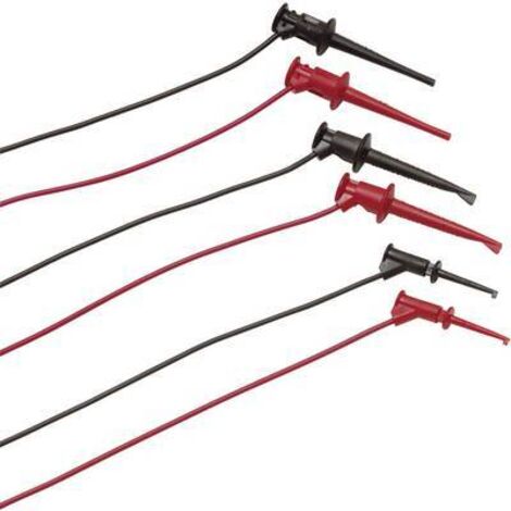 Fluke TL970 Set de cordons de mesure pinces crocodile banane mâle 4 mm 0.90 m rouge, noir 1 pc(s) Y454401 (1/2)