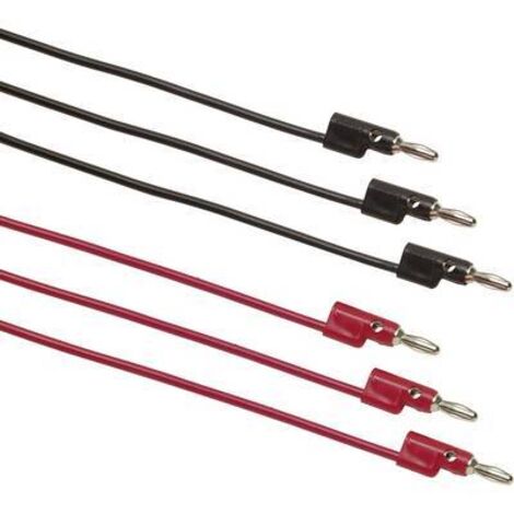 Fluke TL935 Set de cordons de mesure banane mâle 4 mm banane mâle 4 mm 1.20 m rouge, noir 1 pc(s) Y456351 (1/2)