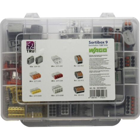 Assortiment de bornes pour boîte de dérivation WAGO WA-741-834 flexible: 2.5-4 mm² rigide: 2.5-4 mm² (1/5)