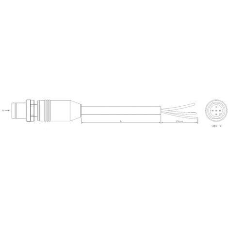 Câble de raccordement pour capteurs/actionneurs M8 mâle droit, extrémités ouvertes Pôle: 3 TE Connectivity 2273000-3 1 pc(s) W774321 (1/3)