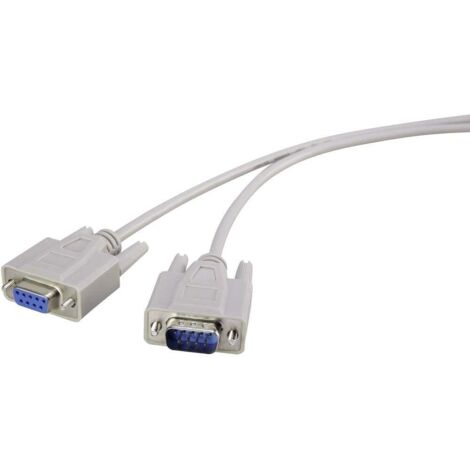 Renkforce série Rallonge [1x SUB-D mâle 9 pôles - 1x SUB-D femelle 9 pôles] 10.00 m beige W785901