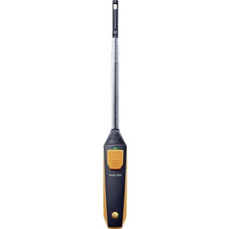 Testo – Anémomètre compact 0 à 30 m/s – Tube télescopique 400 mm – Mesure de température et débit – Connexion Bluetooth pour smartphone - W785521