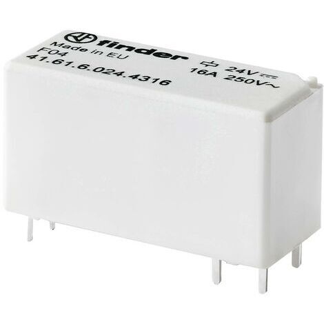 Finder 41.61.6.024.4316 Relais pour circuits imprimés 24 V/DC 16 A 1 NO (T) 1 pc(s) W904761 (1/2)