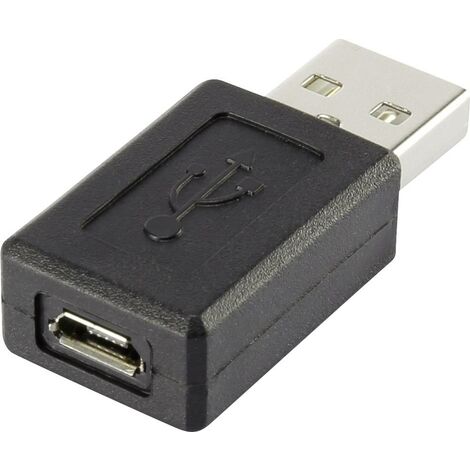 Adaptateur USB 3.1 Type C Male / Micro USB femelle (female) Adapter black /  noir