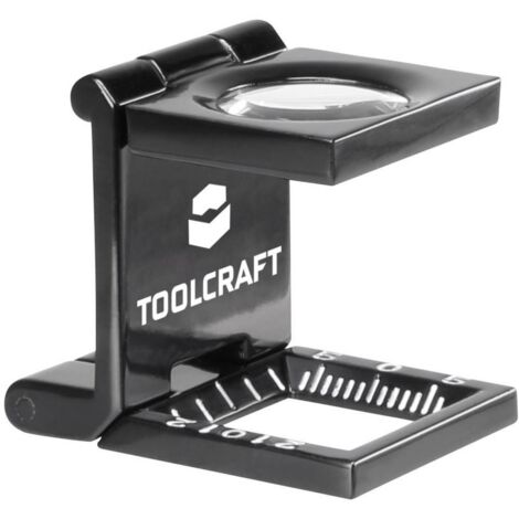 Toolcraft – Compte-fils de précision 10x 1505088 – Longueur 32 mm – Grossissement 10x – Étui de rangement inclus – Pour inspection détaillée