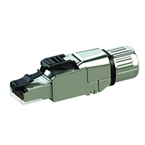 Fiche RJ45 mâle CAT 6A blindé Telegärtner 100023084 RJ45 mâle, droit 1 pc(s) (1/4)