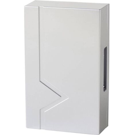 Heidemann 70613 Carillon Gong 230V 83 DBA Blanc Pur - Sonnerie Porte Avec Protection Surchauffe
