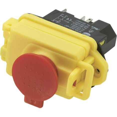 Tru Components – Interrupteur magnétique 701381 250 V/AC 18 A – 1 x Off/On à accrochage – Cosses plates 6.3 mm – Plastique rouge