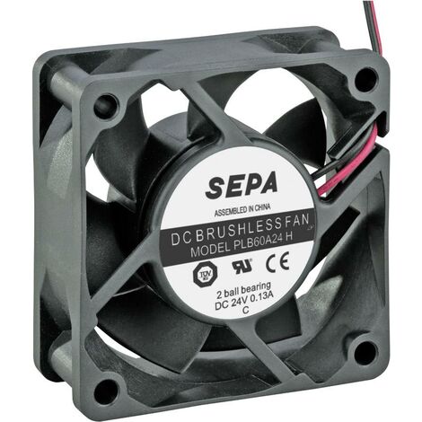 SEPA PLB60A24SE16A Ventilateur axial 24 V/DC 36.7 m³/h (L x l x H) 60 x 60 x 25 mm X987941