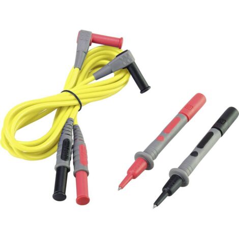 VOLTCRAFT MSL-504 Cordon de mesure mâle 4 mm pointe de test 1.20 m jaune 1 pc(s) X947721