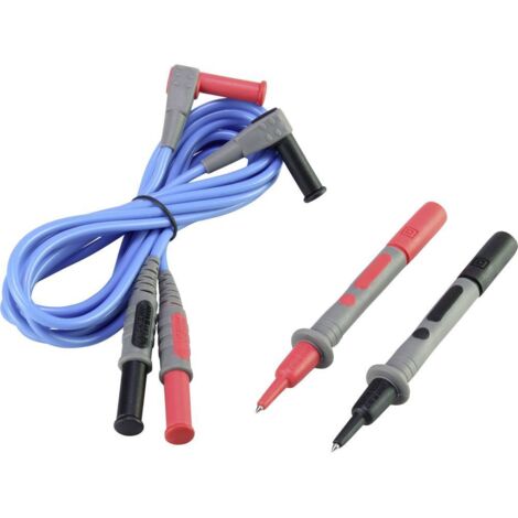 VOLTCRAFT MSL-504 Cordon de mesure mâle 4 mm pointe de test 1.20 m bleu 1 pc(s) X947711