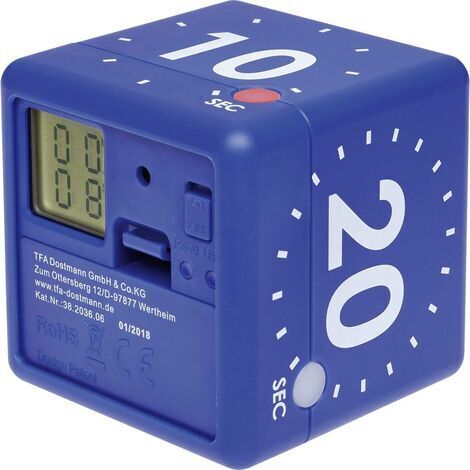 TFA Dostmann CUBE Minuteur bleu numérique X422791