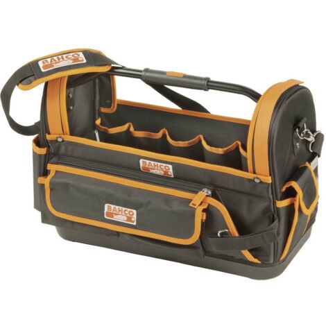 Bahco – Sacoche à outils 4750FB119A – Polyester 600 et 1680 deniers – Fond plastique dur étanche – Dimensions 470 x 230 x 355 mm - X084201