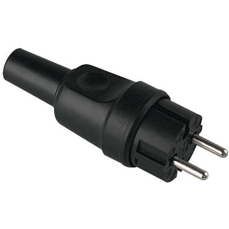 Bachmann 919.179 Fiche à contours Tout caoutchouc 250 V noir IP44 C266071 (1/2)