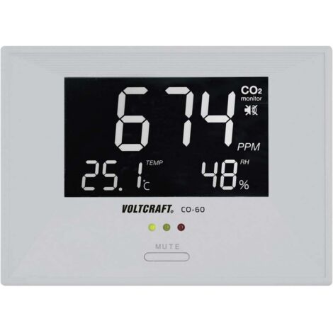 Appareil de mesure du dioxyde de carbone VOLTCRAFT CO2-60 0 - 3000 ppm Q79277 (1/2)