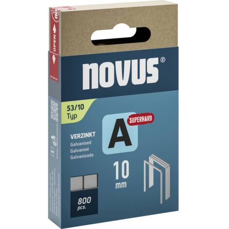Novus Tools 042-0778 Agrafes fil fin Type 53 800 pc(s) Dimensions (L x l) 10 mm x 11.3 mm