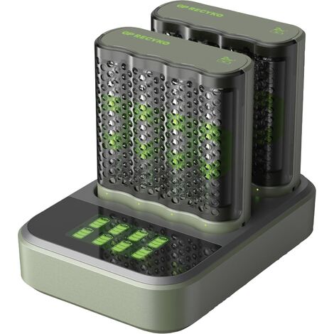 GP M452 Dockingstation Chargeur de piles rondes NiMH LR03 (AAA), LR6 (AA) (1/2)