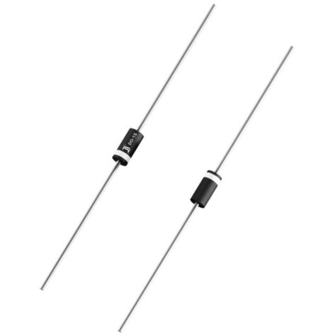 Lot De 4 Diodes Redressement Diotec BY2000 - 2000V 3A - Boîtier DO-201 - Conforme RoHS