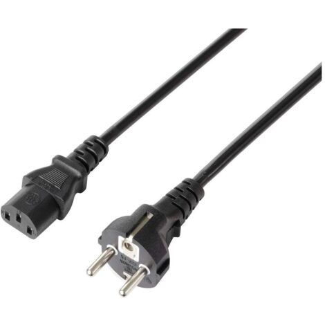 Sygonix SY-5243890 appareils IEC Câble de raccordement noir 5.00 m X590132 (1/2)