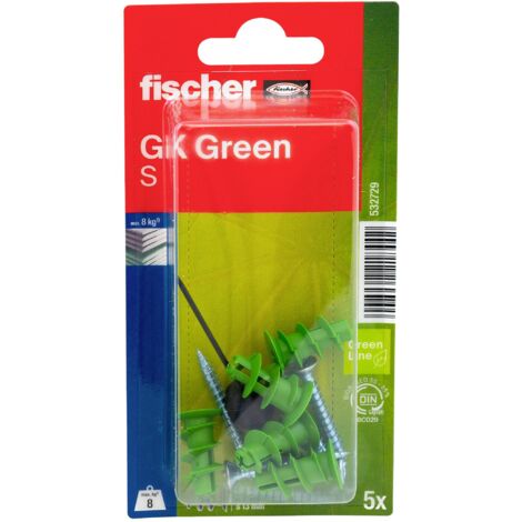 Fischer GK Green S K NV Cheville pour plaques de plâtre 22 mm 532729 1 set V887953