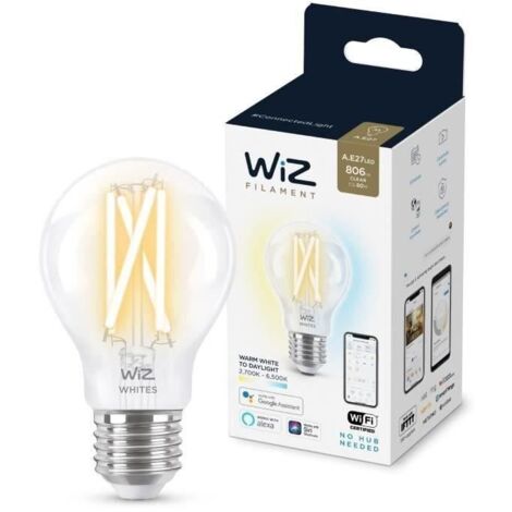 WiZ 8718699787158 LED CEE E (A - G) E27 7 W = 60 W de blanc chaud à blanc froid commandé par appli m (1/5)