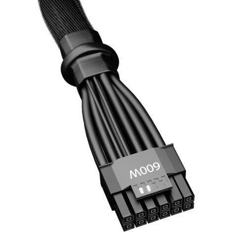 Câble de raccordement BeQuiet alimentation 0.6 m noir C153882