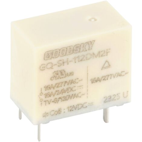 GoodSky GQ-SH-112DM2F Relais pour circuits imprimés 12 V/DC 16 A 1 NO (T) 1 pc(s) R320582 (1/2)