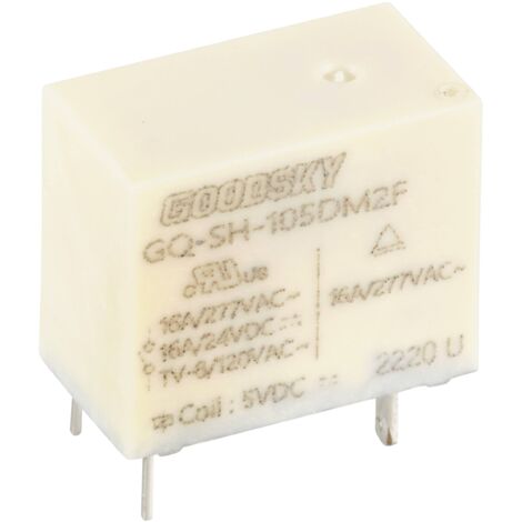 GoodSky GQ-SH-105DM2F Relais pour circuits imprimés 5 V/DC 16 A 1 NO (T) 1 pc(s) R320532 (1/2)