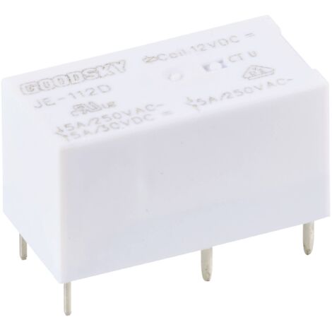 GoodSky JE-112D Relais pour circuits imprimés 12 V/DC 5 A 1 inverseur (RT) 1 pc(s) R320942 (1/2)