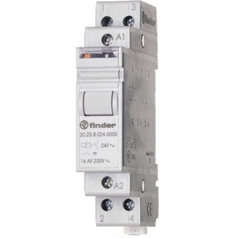 Télérupteur pour profilé Finder 20.23.8.230.4000 1 NO (T), 1 NF (R) 230 V/AC 16 A 4000 VA 1 pc(s)
