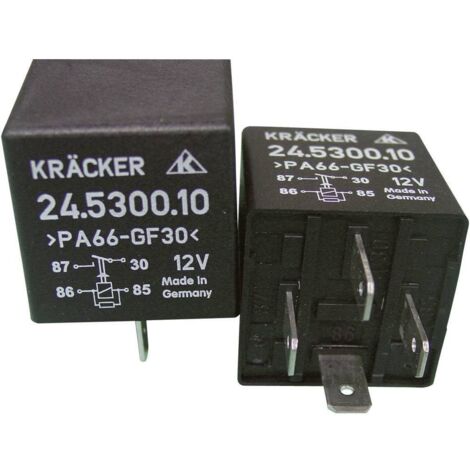 Kräcker 24.5300.10 Relais automobile 12 V/DC 20 A 1 NO (T) S71704 (1/2)
