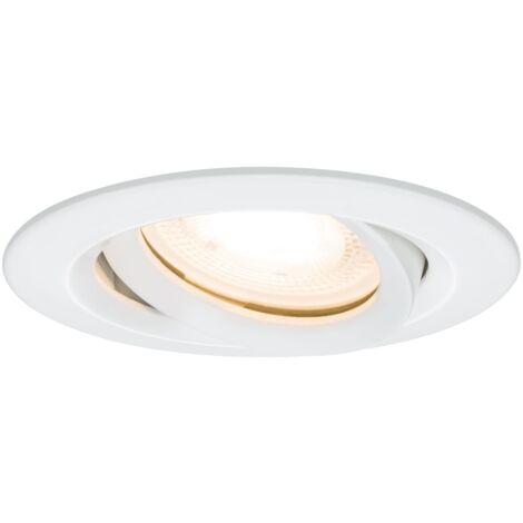 Paulmann Nova Spot encastrable pour salle de bains LED GU10 7 W IP65 blanc mat S309401