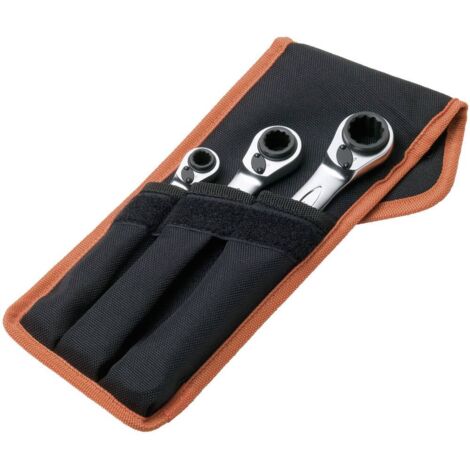 Bahco S4RM/3T Jeu de clés mixtes à cliquet 3 pièces Ouverture de clé (métrique) 8 - 19 mm X080531