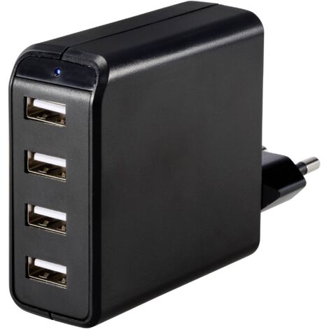 VOLTCRAFT UC-4AXX001 Chargeur USB 24 W 4x USB-A noir intérieure V518813 (1/5)