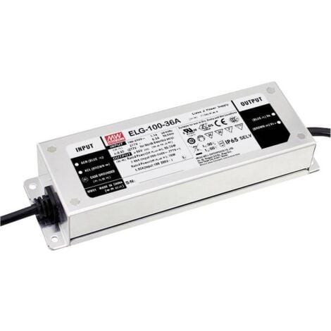 Mean Well ELG-100-24-3Y Transformateur pour LED, Driver de LED à tension constante, à courant constant 96 W 4 A 24 V/DC non dimmable, protection con X130681