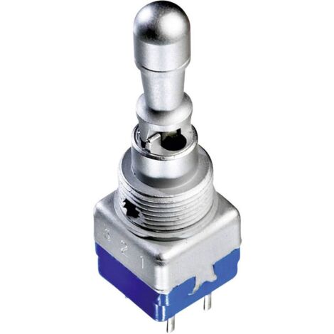 Interrupteur à levier 2 x (On)/Off/(On) APEM 12147A 250 V/AC 2 A IP54 momentané/0/momentané 1 pc(s) (1/2)