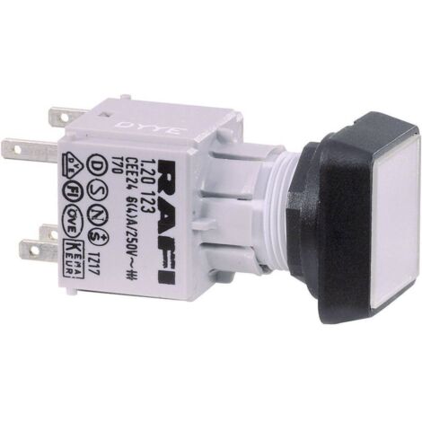 RAFI 1.30.070.001/1002 RAFIX 16 130070001/1002 Bouton-poussoir actionneur plat transparent 1 pc(s) D75171 (1/3)