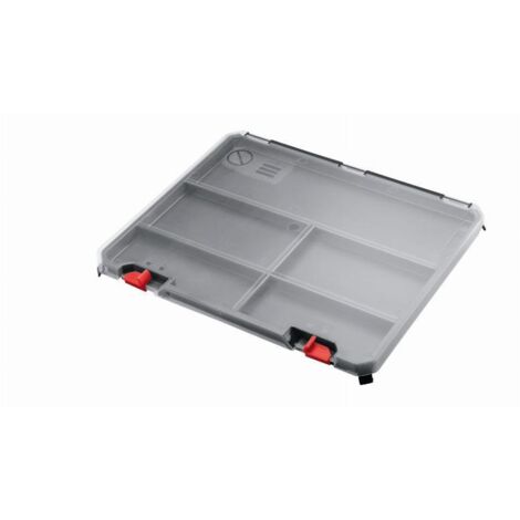 Bosch – Mallette de rangement PP 324 x 264 x 22 mm – Boîte de rangement pour accessoires – Utilisation universelle pour matériaux de travail