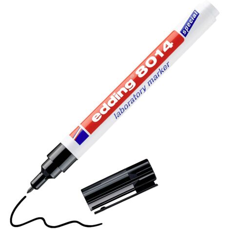 Edding 4-8014 Marqueur de laboratoire noir résiste à l'eau: oui Q156953 (1/3)