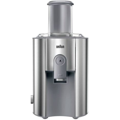 Braun – Extracteur de jus 1000 W – Cheminée de remplissage 75 mm – Acier inoxydable – Système anti-goutte – Séparateur de mousse - A072142