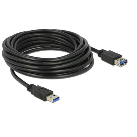 Hama 200624 USB Cable USB 3.2 Gen1 USB-A Plug 1.50m Black