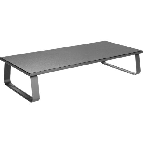 Réhausseur de moniteur 600 x 260 x 120 mm – Acier et bois – Capacité 20 kg – Passage de câbles intégré – Pour ergonomie de poste de travail – Speaka Professional - A396802