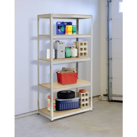 Rayonnage lourd TOOLCRAFT 2265279 265 kg (l x H x P) 900 x 1800 x 450 mm métal, MDF