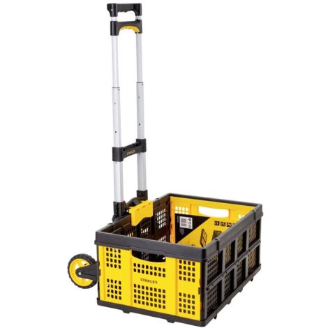 Stanley – Chariot à main pliable SXWTD509 – Charge max 60 kg – Dimensions 900 x 400 x 410 mm – Panier déplié 570 x 410 x 265 mm (1/2)