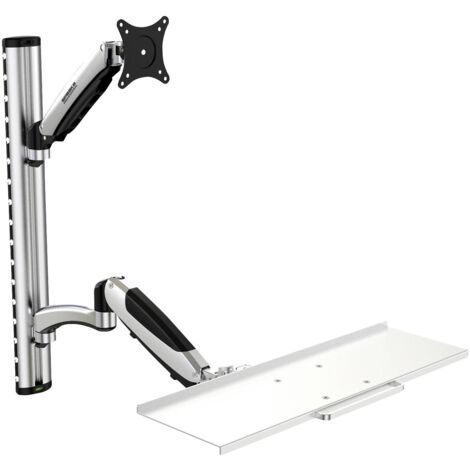 Support mural pour écran SpeaKa Professional SP-MM-730 43,2 cm (17") - 68,6 cm (27") réglable en hau (1/7)
