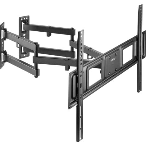 Support TV inclinable et mobile pour écrans 32-70 pouces – Charge max 45 kg – VESA 75x75 à 600x400 mm – Installation sur murs d'angle – Speaka Professional